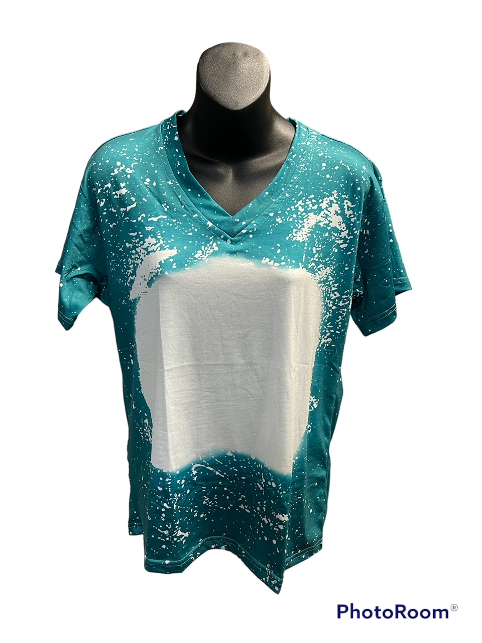 Turquoise Splash Short Sleeve MEDIUM Sublimation Shirt